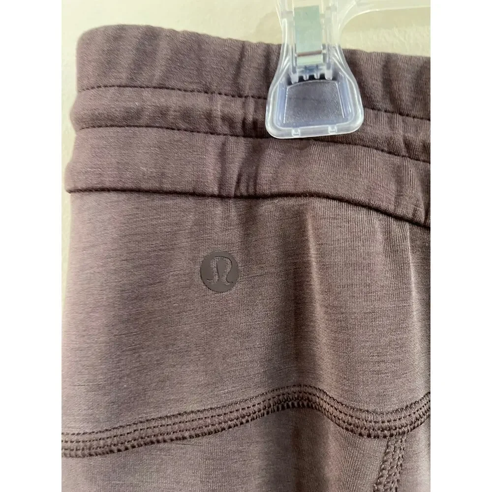 Lululemon Softstreme High Rise Pant 14 Brown Wide Leg Lounge Athleisure‎